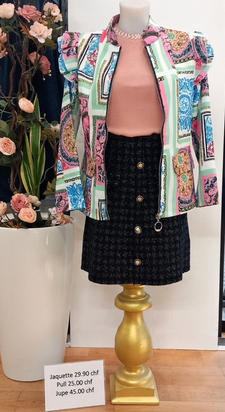 Taille 38-40 - Ensemble jaquette, pull et jupe !