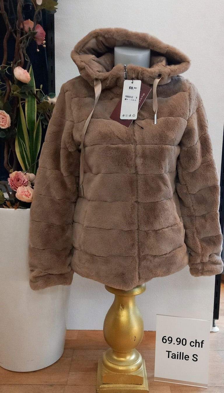 Taille 36-38 - Doudoune fausse fourrure hyper douce et confortable !
